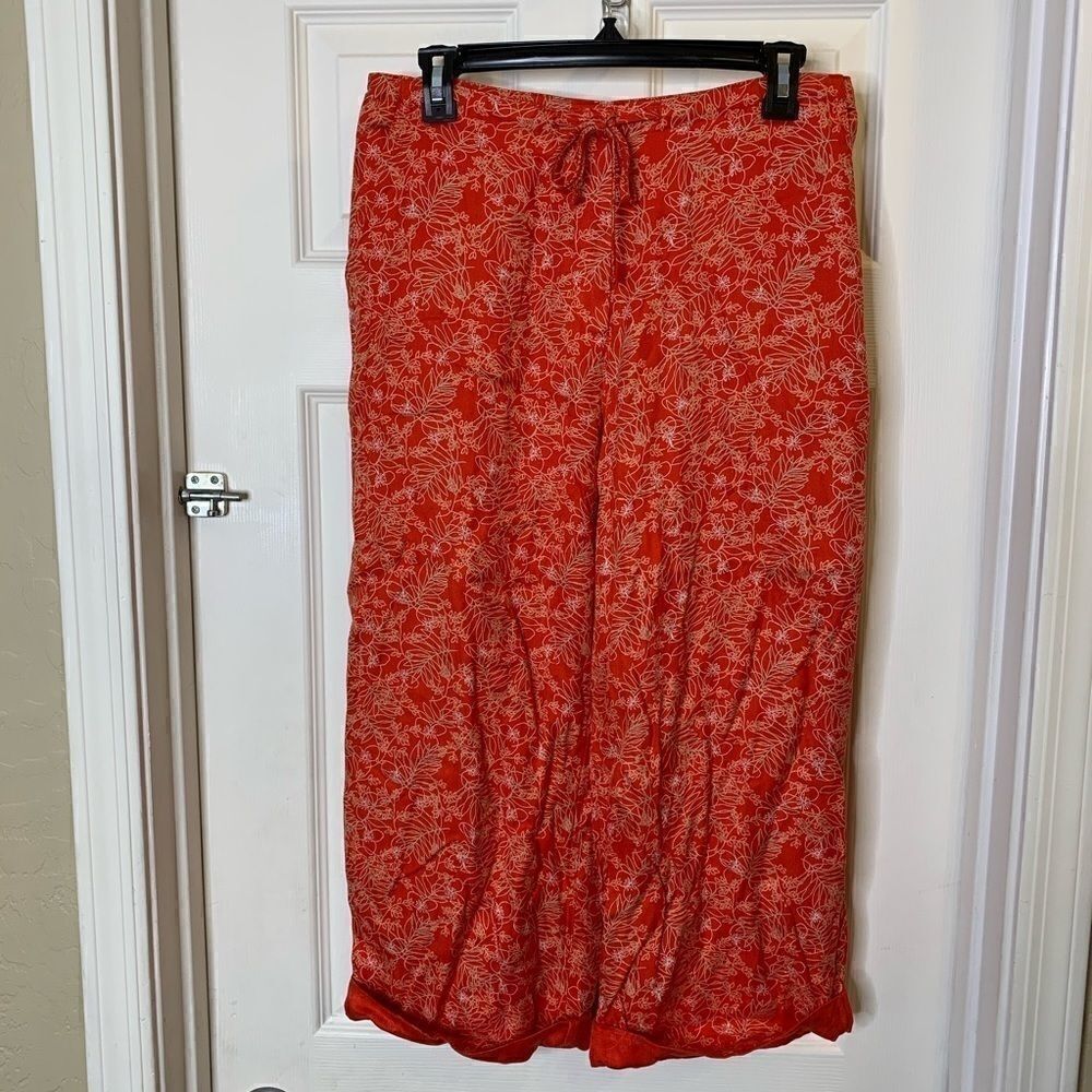 Christopher & Banks Reddish Orange Palazzo Pants